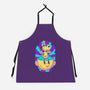 Psychedelic Beagle Kid-Unisex-Kitchen-Apron-Studio Mootant