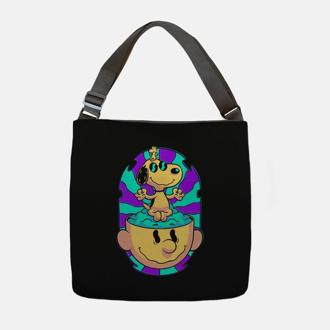 Psychedelic Beagle Kid-None-Adjustable Tote-Bag-Studio Mootant