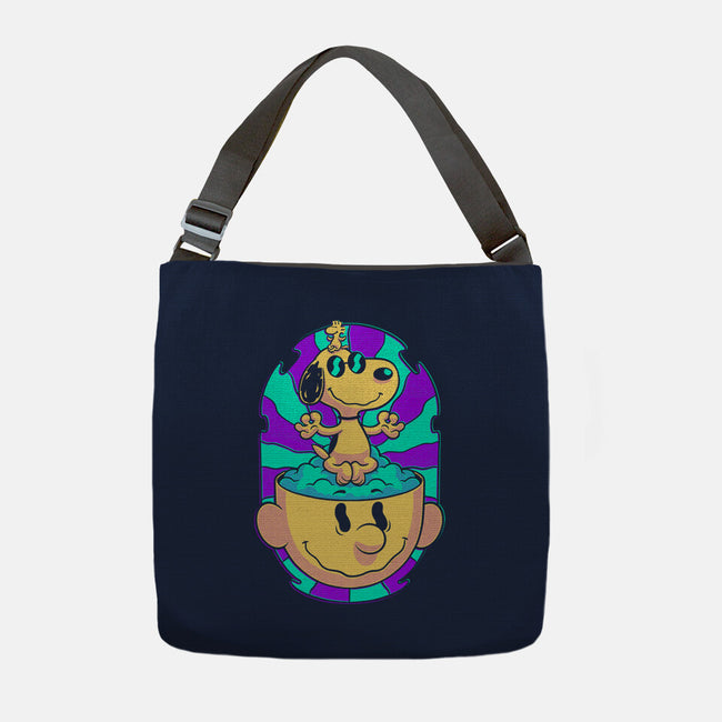 Psychedelic Beagle Kid-None-Adjustable Tote-Bag-Studio Mootant