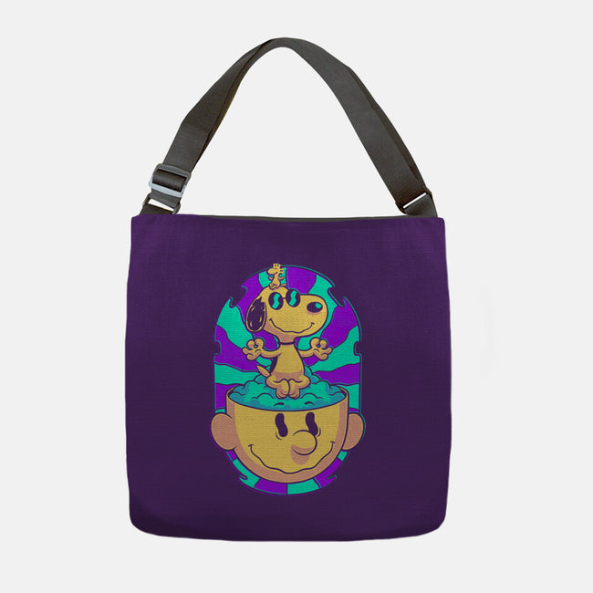 Psychedelic Beagle Kid-None-Adjustable Tote-Bag-Studio Mootant