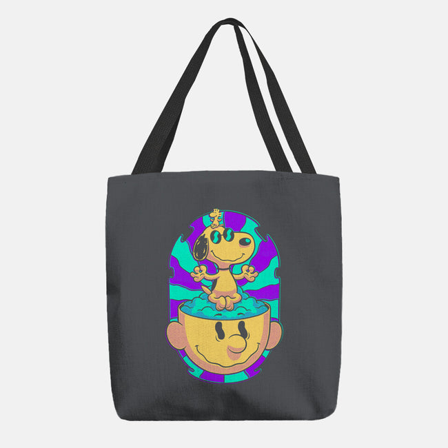 Psychedelic Beagle Kid-None-Basic Tote-Bag-Studio Mootant