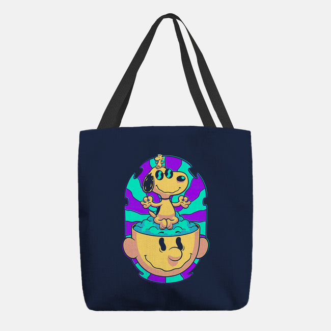 Psychedelic Beagle Kid-None-Basic Tote-Bag-Studio Mootant
