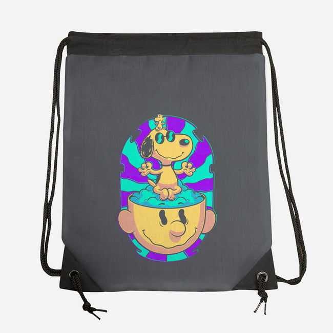 Psychedelic Beagle Kid-None-Drawstring-Bag-Studio Mootant