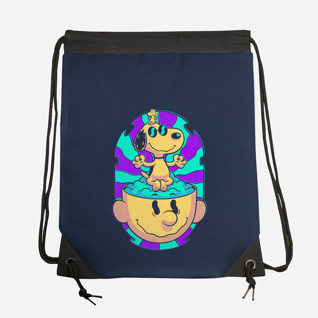 Psychedelic Beagle Kid-None-Drawstring-Bag-Studio Mootant