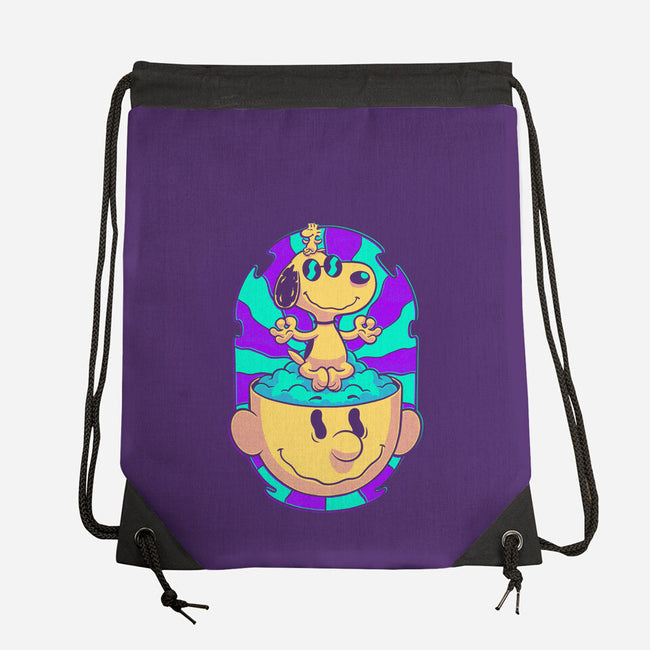 Psychedelic Beagle Kid-None-Drawstring-Bag-Studio Mootant