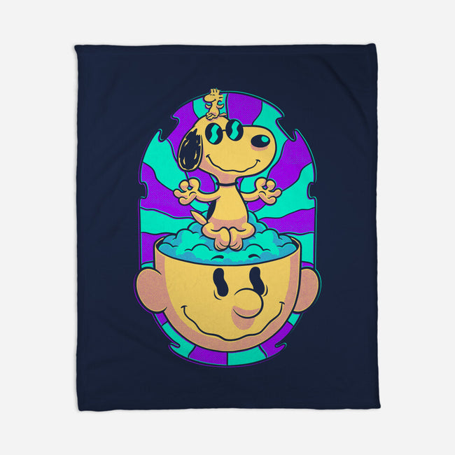 Psychedelic Beagle Kid-None-Fleece-Blanket-Studio Mootant