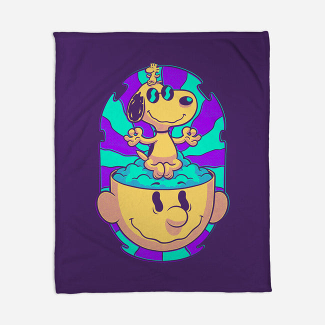 Psychedelic Beagle Kid-None-Fleece-Blanket-Studio Mootant
