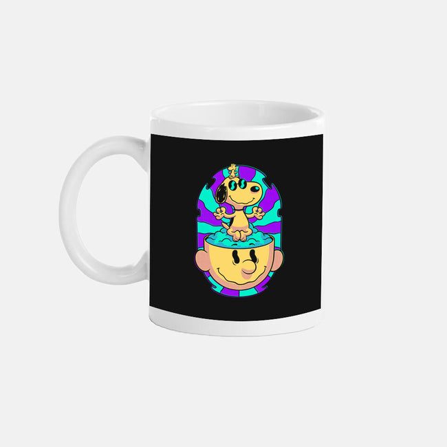 Psychedelic Beagle Kid-None-Mug-Drinkware-Studio Mootant