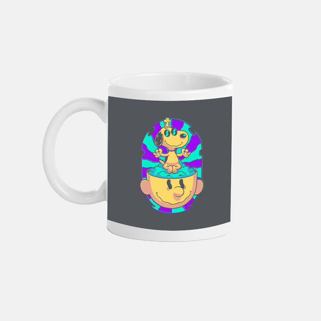 Psychedelic Beagle Kid-None-Mug-Drinkware-Studio Mootant