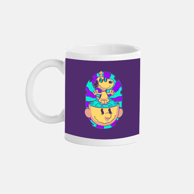 Psychedelic Beagle Kid-None-Mug-Drinkware-Studio Mootant