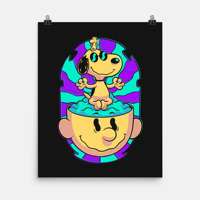 Psychedelic Beagle Kid-None-Matte-Poster-Studio Mootant