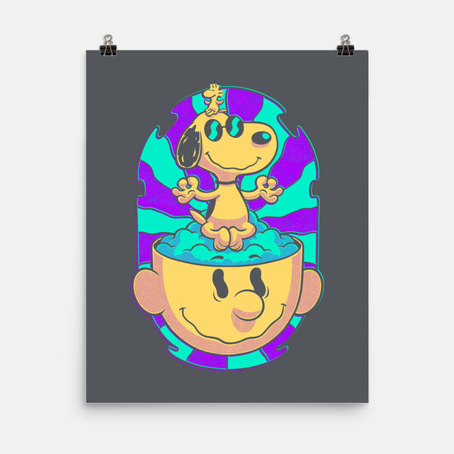 Psychedelic Beagle Kid-None-Matte-Poster-Studio Mootant