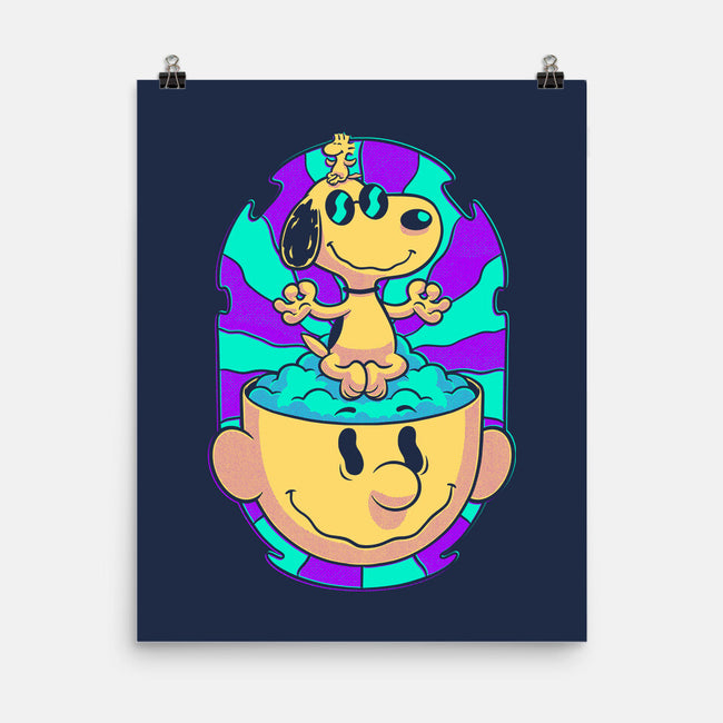 Psychedelic Beagle Kid-None-Matte-Poster-Studio Mootant