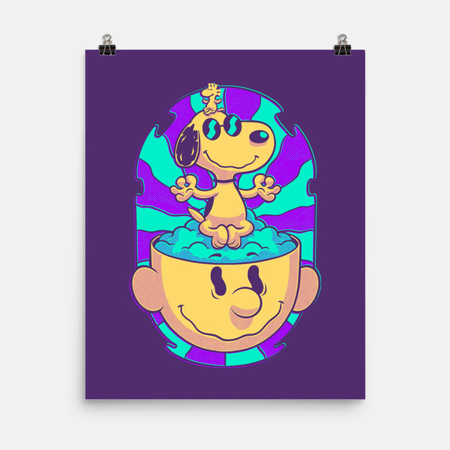 Psychedelic Beagle Kid-None-Matte-Poster-Studio Mootant