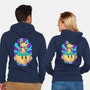 Psychedelic Beagle Kid-Unisex-Zip-Up-Sweatshirt-Studio Mootant