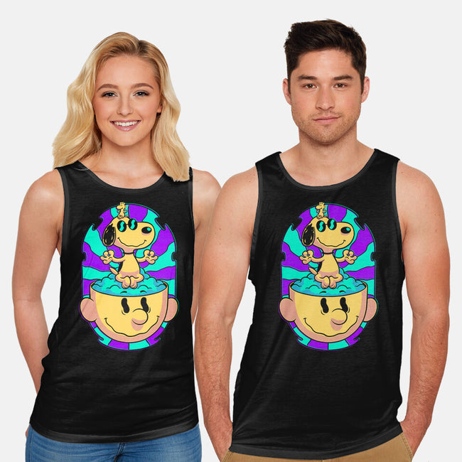 Psychedelic Beagle Kid-Unisex-Basic-Tank-Studio Mootant