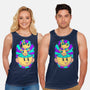 Psychedelic Beagle Kid-Unisex-Basic-Tank-Studio Mootant