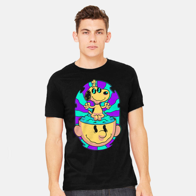 Psychedelic Beagle Kid-Mens-Heavyweight-Tee-Studio Mootant