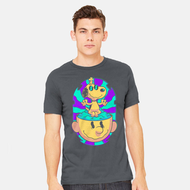 Psychedelic Beagle Kid-Mens-Heavyweight-Tee-Studio Mootant
