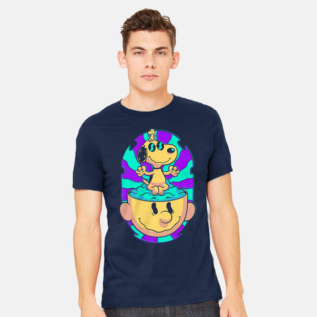 Psychedelic Beagle Kid-Mens-Heavyweight-Tee-Studio Mootant