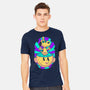 Psychedelic Beagle Kid-Mens-Heavyweight-Tee-Studio Mootant
