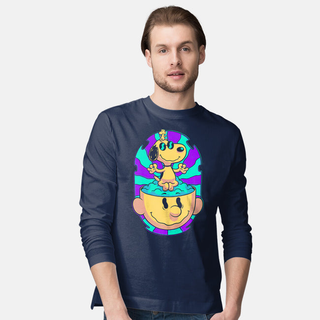 Psychedelic Beagle Kid-Mens-Long Sleeved-Tee-Studio Mootant