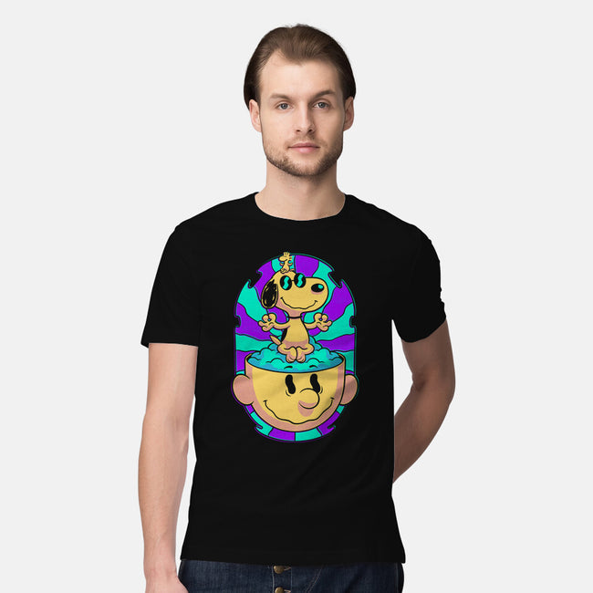 Psychedelic Beagle Kid-Mens-Premium-Tee-Studio Mootant