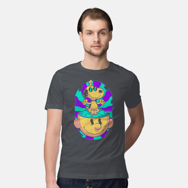 Psychedelic Beagle Kid-Mens-Premium-Tee-Studio Mootant