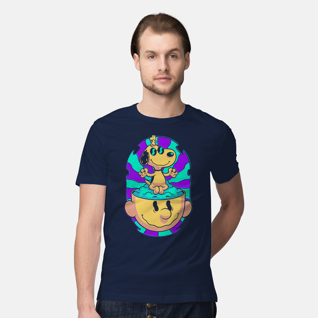 Psychedelic Beagle Kid-Mens-Premium-Tee-Studio Mootant