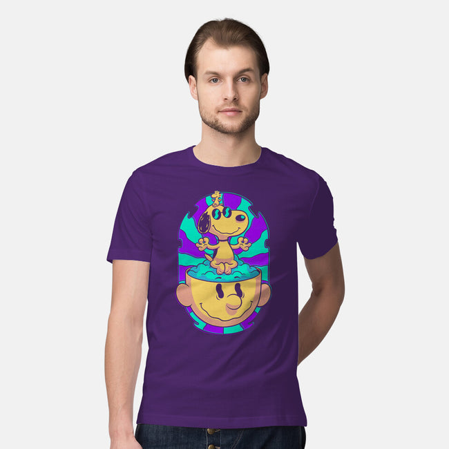 Psychedelic Beagle Kid-Mens-Premium-Tee-Studio Mootant