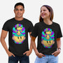 Psychedelic Beagle Kid-Unisex-Basic-Tee-Studio Mootant