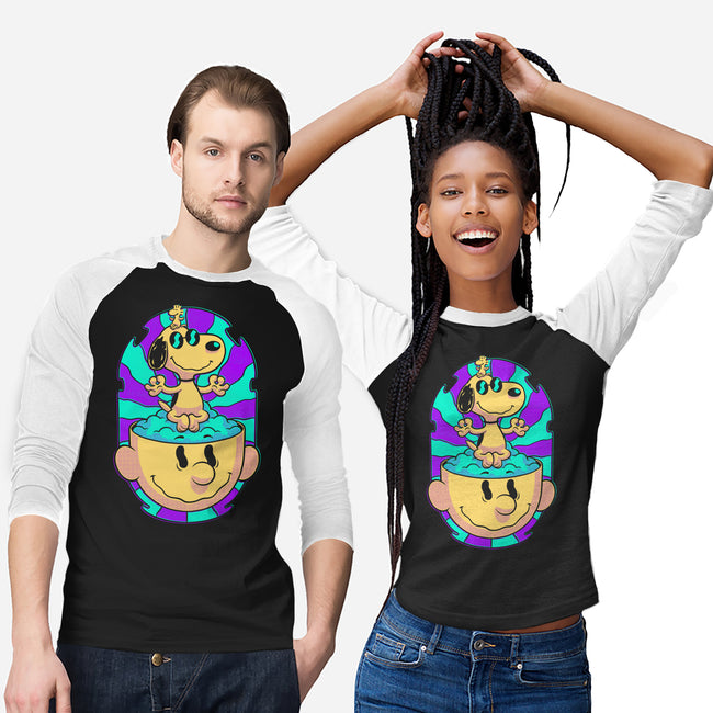 Psychedelic Beagle Kid-Unisex-Baseball-Tee-Studio Mootant