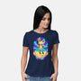 Psychedelic Beagle Kid-Womens-Basic-Tee-Studio Mootant