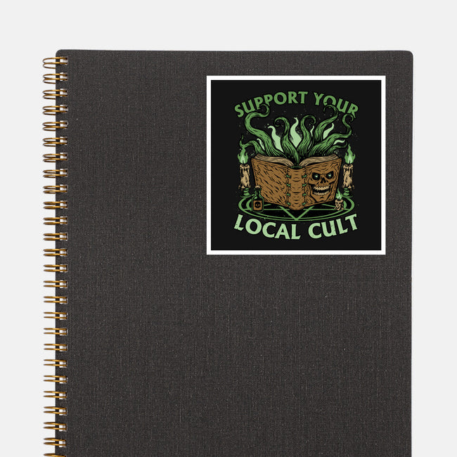 Necronomicon Cultist Book-None-Glossy-Sticker-Studio Mootant