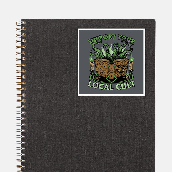 Necronomicon Cultist Book-None-Glossy-Sticker-Studio Mootant
