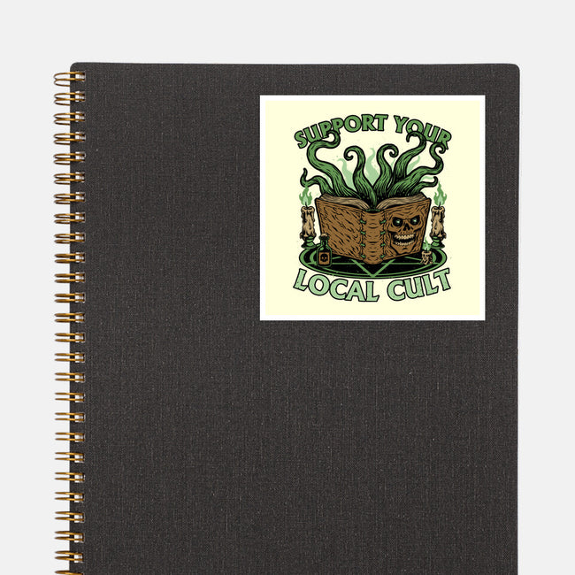 Necronomicon Cultist Book-None-Glossy-Sticker-Studio Mootant
