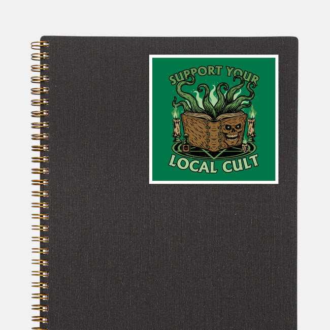 Necronomicon Cultist Book-None-Glossy-Sticker-Studio Mootant