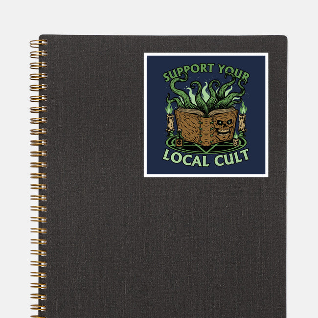 Necronomicon Cultist Book-None-Glossy-Sticker-Studio Mootant