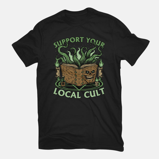 Necronomicon Cultist Book-Unisex-Basic-Tee-Studio Mootant