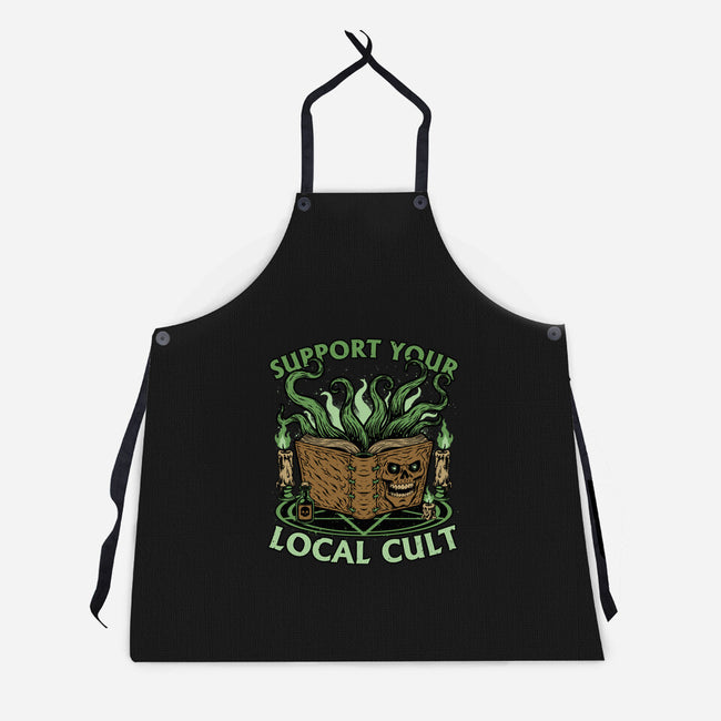 Necronomicon Cultist Book-Unisex-Kitchen-Apron-Studio Mootant