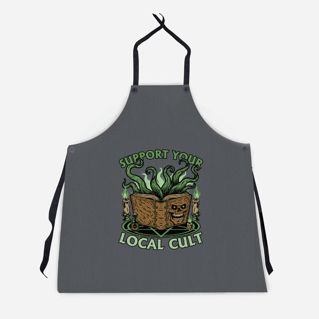 Necronomicon Cultist Book-Unisex-Kitchen-Apron-Studio Mootant