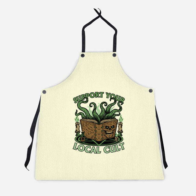 Necronomicon Cultist Book-Unisex-Kitchen-Apron-Studio Mootant