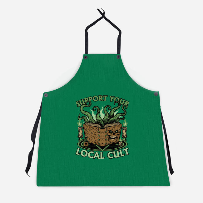 Necronomicon Cultist Book-Unisex-Kitchen-Apron-Studio Mootant