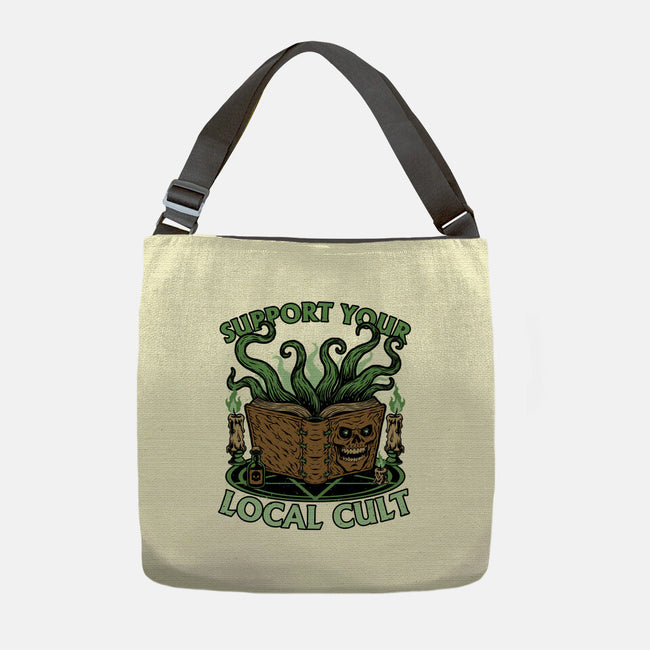 Necronomicon Cultist Book-None-Adjustable Tote-Bag-Studio Mootant