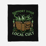 Necronomicon Cultist Book-None-Fleece-Blanket-Studio Mootant