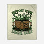 Necronomicon Cultist Book-None-Fleece-Blanket-Studio Mootant