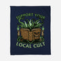 Necronomicon Cultist Book-None-Fleece-Blanket-Studio Mootant