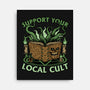 Necronomicon Cultist Book-None-Stretched-Canvas-Studio Mootant