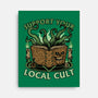 Necronomicon Cultist Book-None-Stretched-Canvas-Studio Mootant