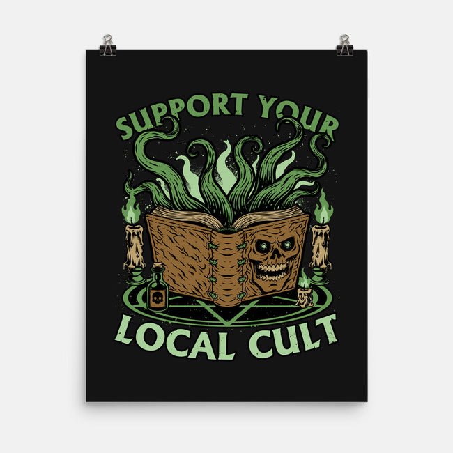 Necronomicon Cultist Book-None-Matte-Poster-Studio Mootant
